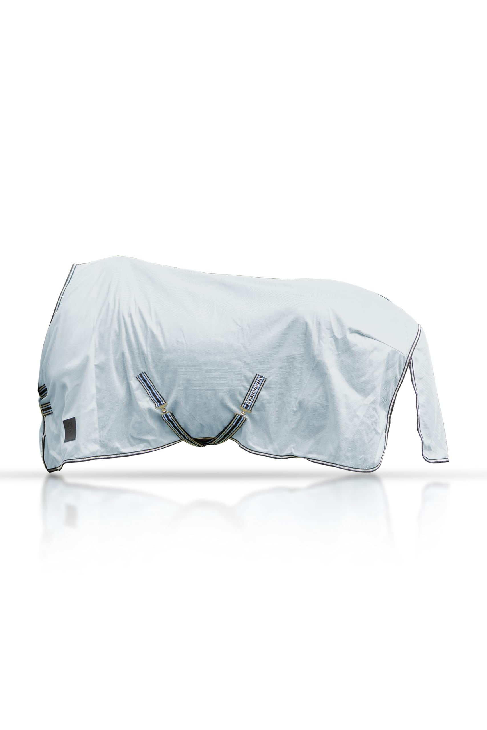 Equinavia Gard en bleu clair montrant la couverture anti-insectes pour chevaux.