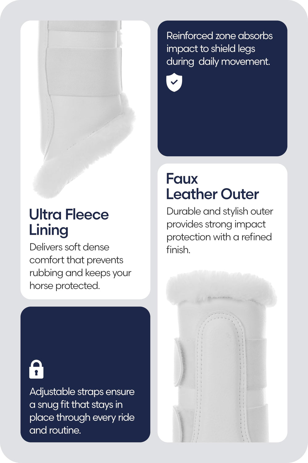 Equinavia Vali – Attaches bandes autoagrippantes: fermeture rapide et sûre.