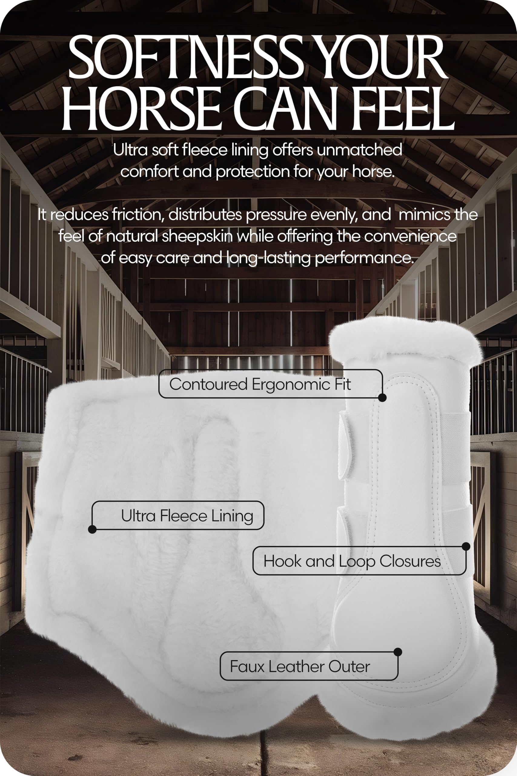 Equinavia Vali – Paire de protections brossage: pratique et économique.