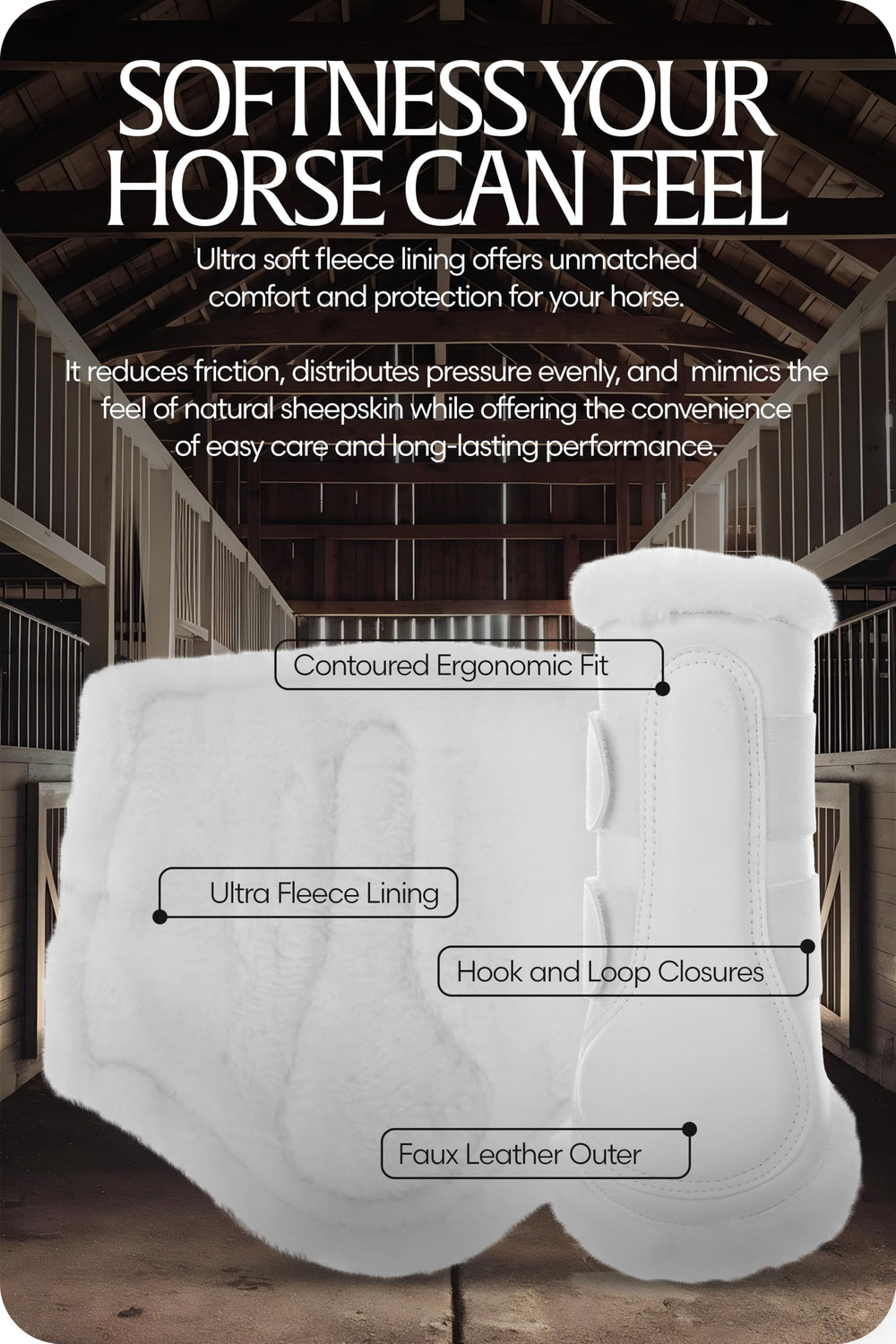 Equinavia Vali – Paire de protections brossage: pratique et économique.