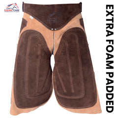 Equine Care apron-chaps taille reglable 28 a 52 pouces, ajustement universel.