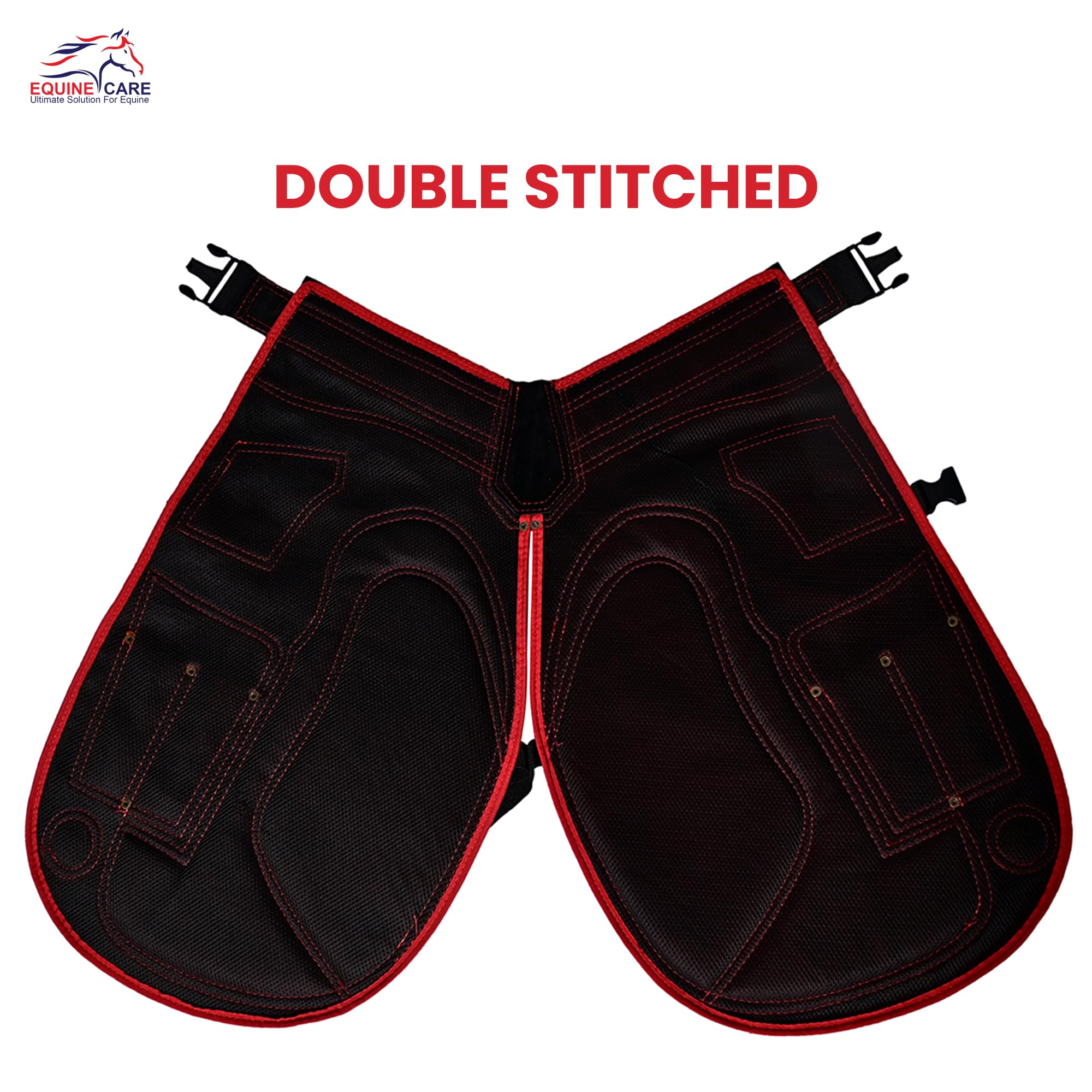 Equine Care Chaps mousse genou et cuisse: protection et confort accrus.