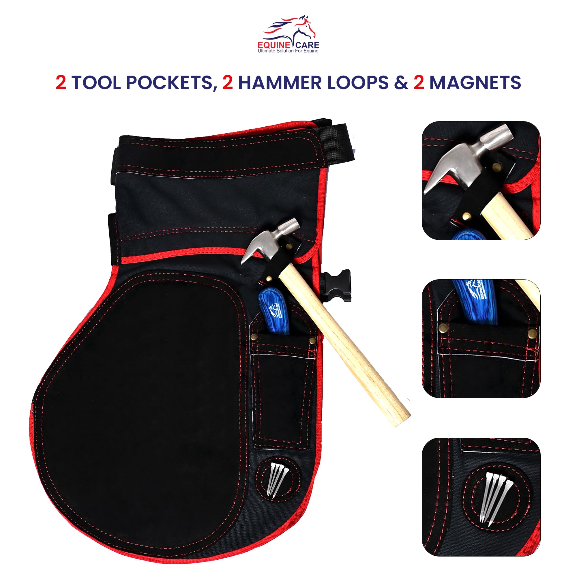 Équine Care Farrier Apron taille réglable 28–52 pouces ajustement personnalisé