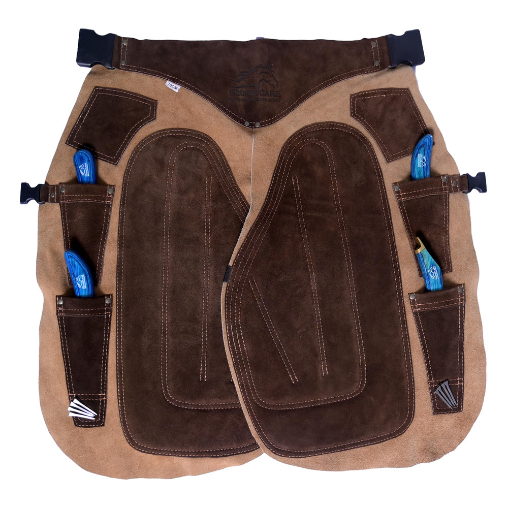 Equine Care panneau dorsal rembourré EVA et protection des cuisses pour un confort durable.