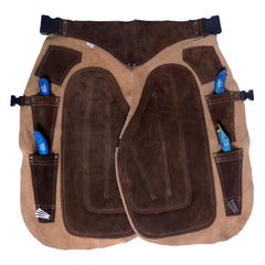 Equine Care panneau dorsal rembourré EVA et protection des cuisses pour un confort durable.