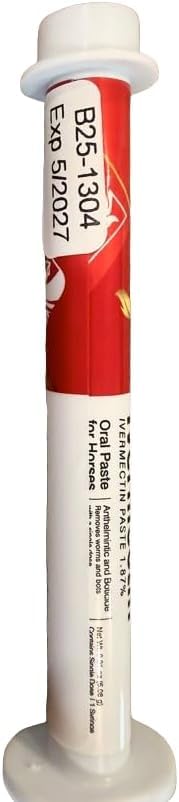 Contenu du lot Équine Prime Ivermectine, sept bouteilles de 6cc.