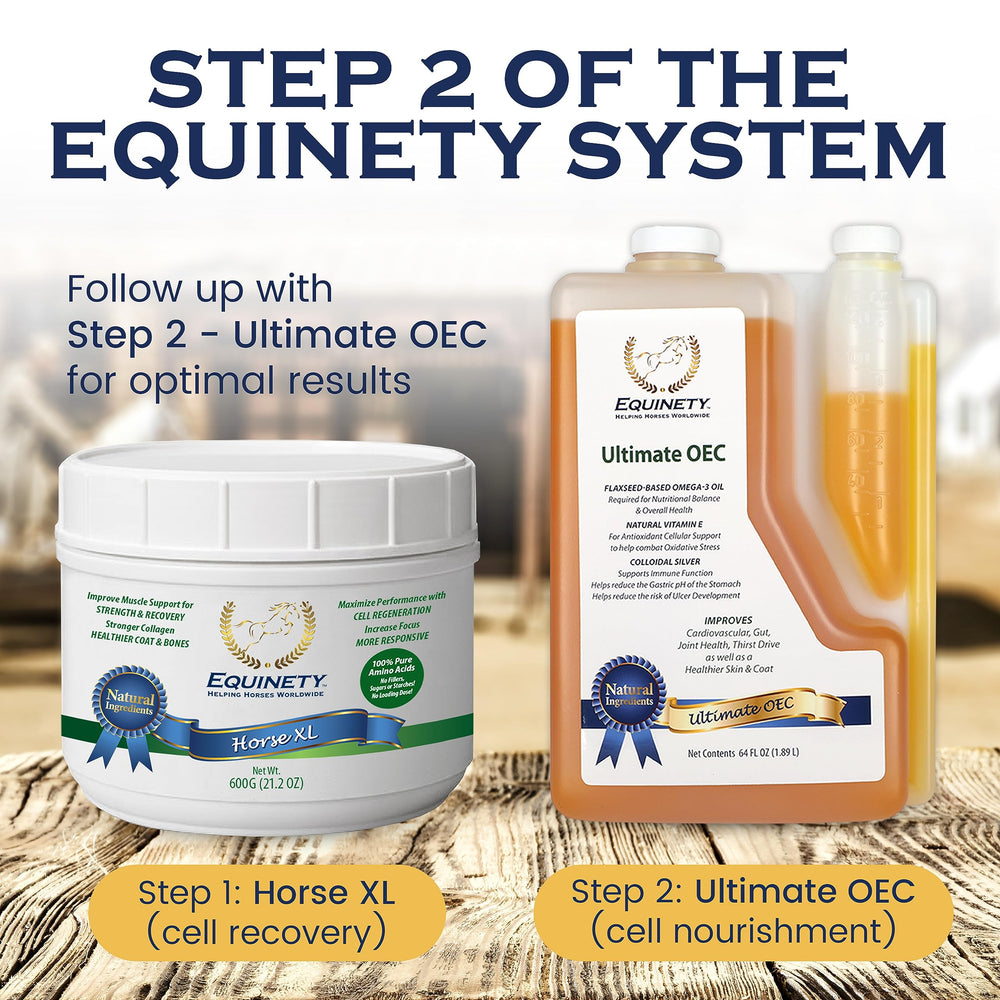 Equinety Ultimate OEC approbation vétérinaire, formule concentrée pour le bien-être général.