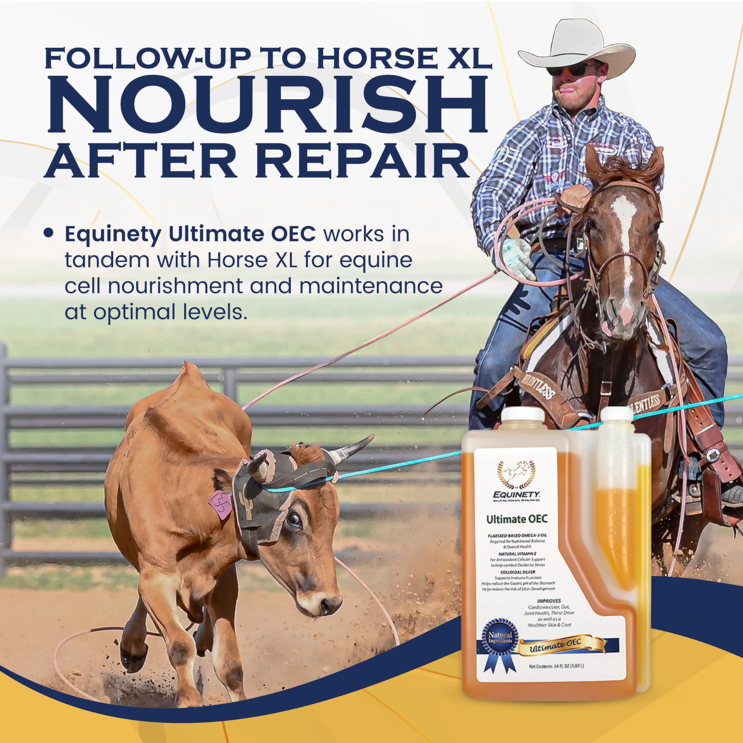Equinety Ultimate OEC dose 60ml, administration facile à intégrer au repas.