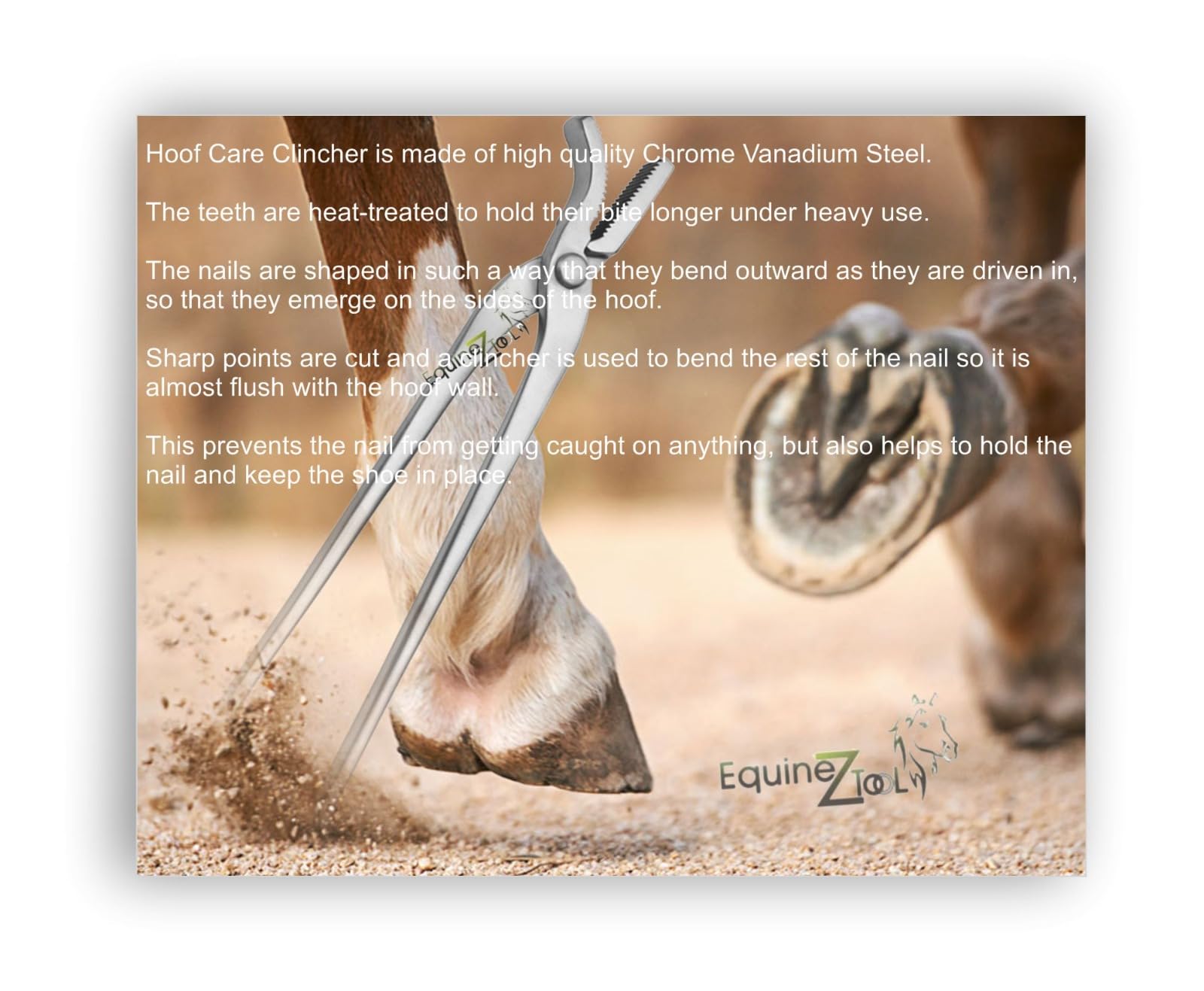 Poignee antiderapante Equinez Tools – manipulation confortable lors des soins des sabots.