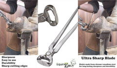 Prise ergonomique sur nipper Equinez Tools, manipulation confortable pendant le travail.