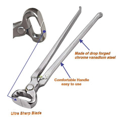 Nipper Equinez Tools en action sur cheval, taillage précis et équilibré.