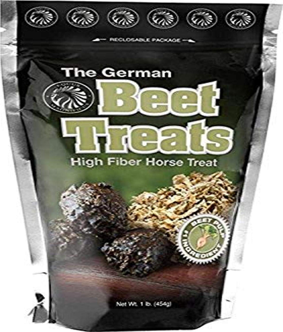 Equus Magnificusinc friandise betterave allemande en emballage attrayant pour cavalier.