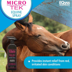 Eqyss Micro-Tek équin - brume apaisante pour peau irritée et démangeaisons.