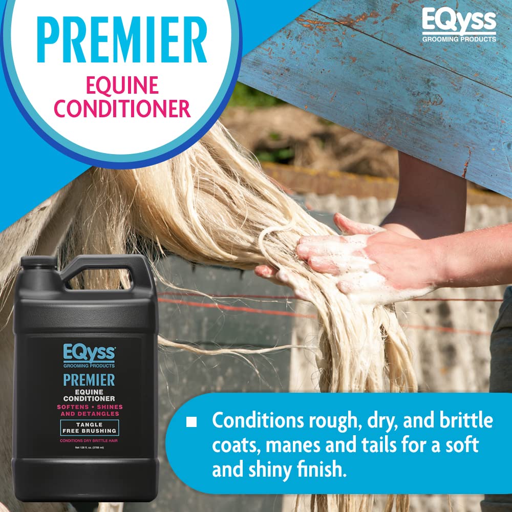 Eqyss Premier Conditionneur Équin – démonstration du démêlage, crinière et queue lisses
