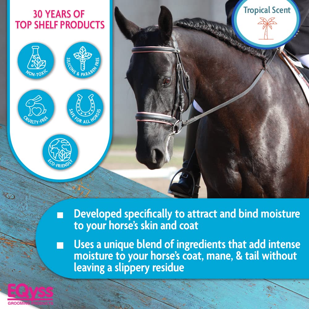 Eqyss Premier Equine Spray: repousse poussière et saletés sans résidu gras