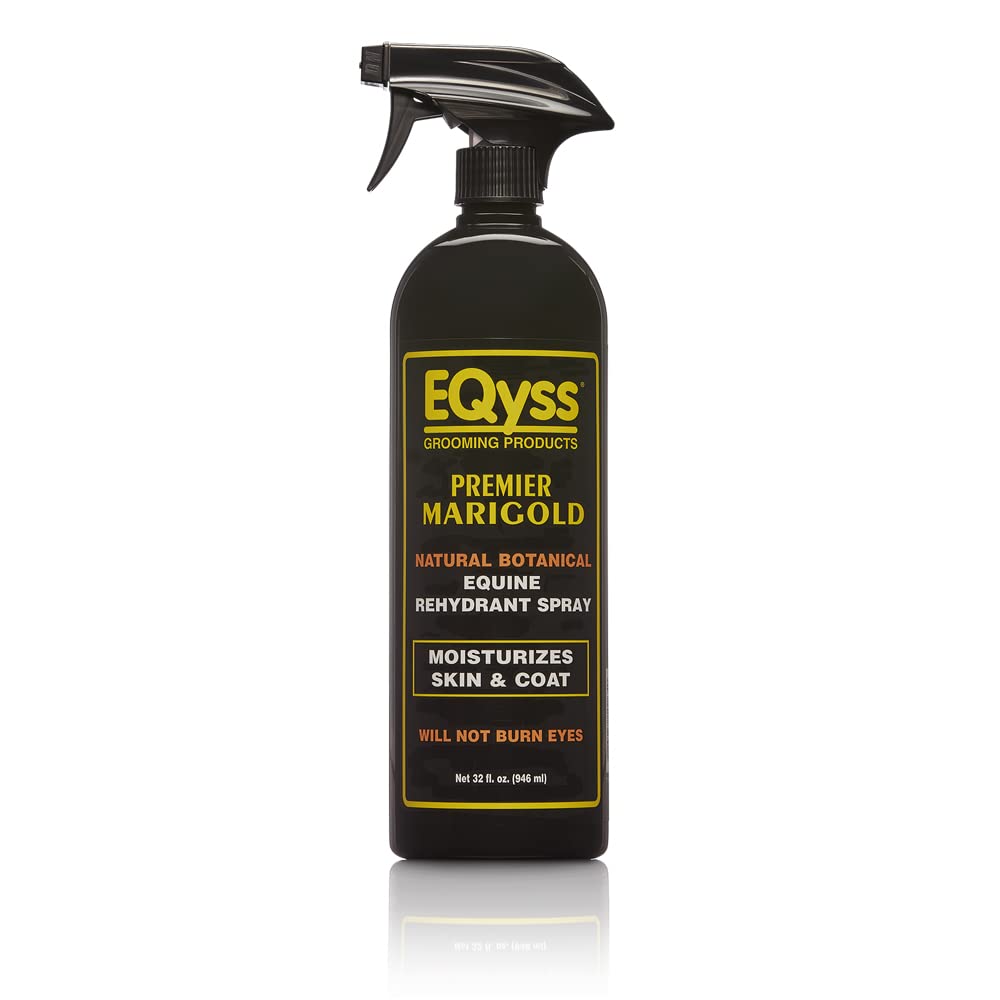 Eqyss Premier Marigold Vaporisateur pelage et poil : hydratation et brillance durables.