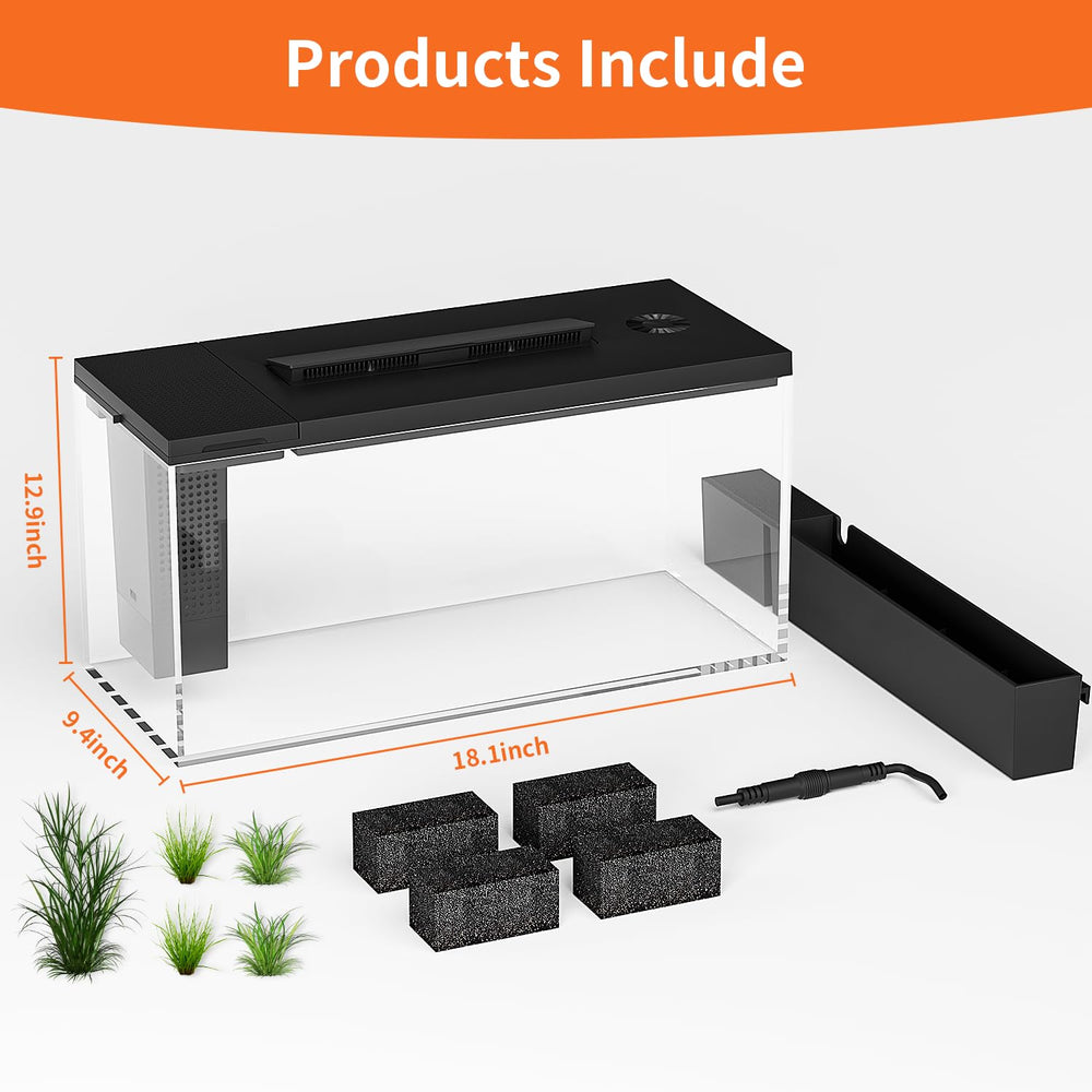 ERAARK aquarium betta filtration biologique multicouche, eau plus claire.
