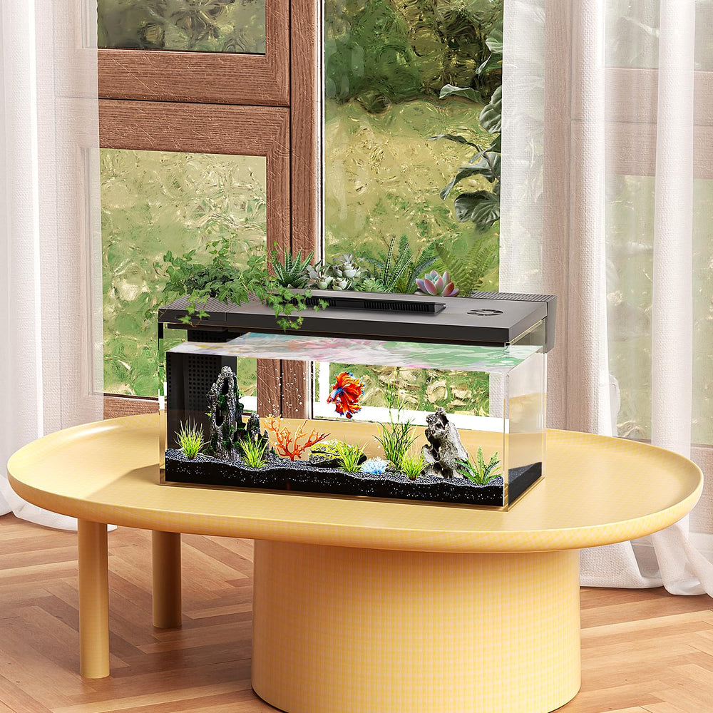 ERAARK aquarium betta filtre intégré et pompe, circulation efficace.