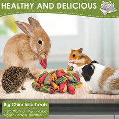 Friandises ERKOON pour chinchilla ingrédients: foin de Timothy et légumes.