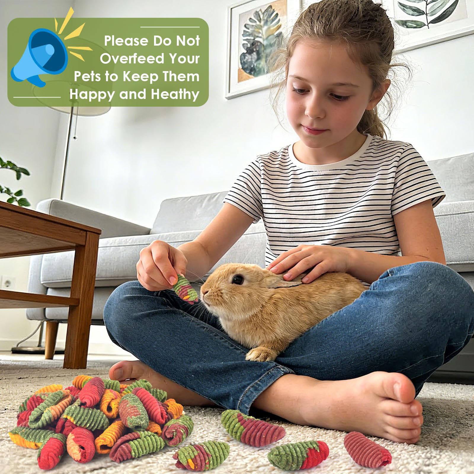 Friandises ERKOON pour chinchilla usage quotidien comme récompense ludique.