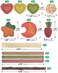 ERKOON friandises Timothy herbe: friandises naturelles à base de foin Timothy