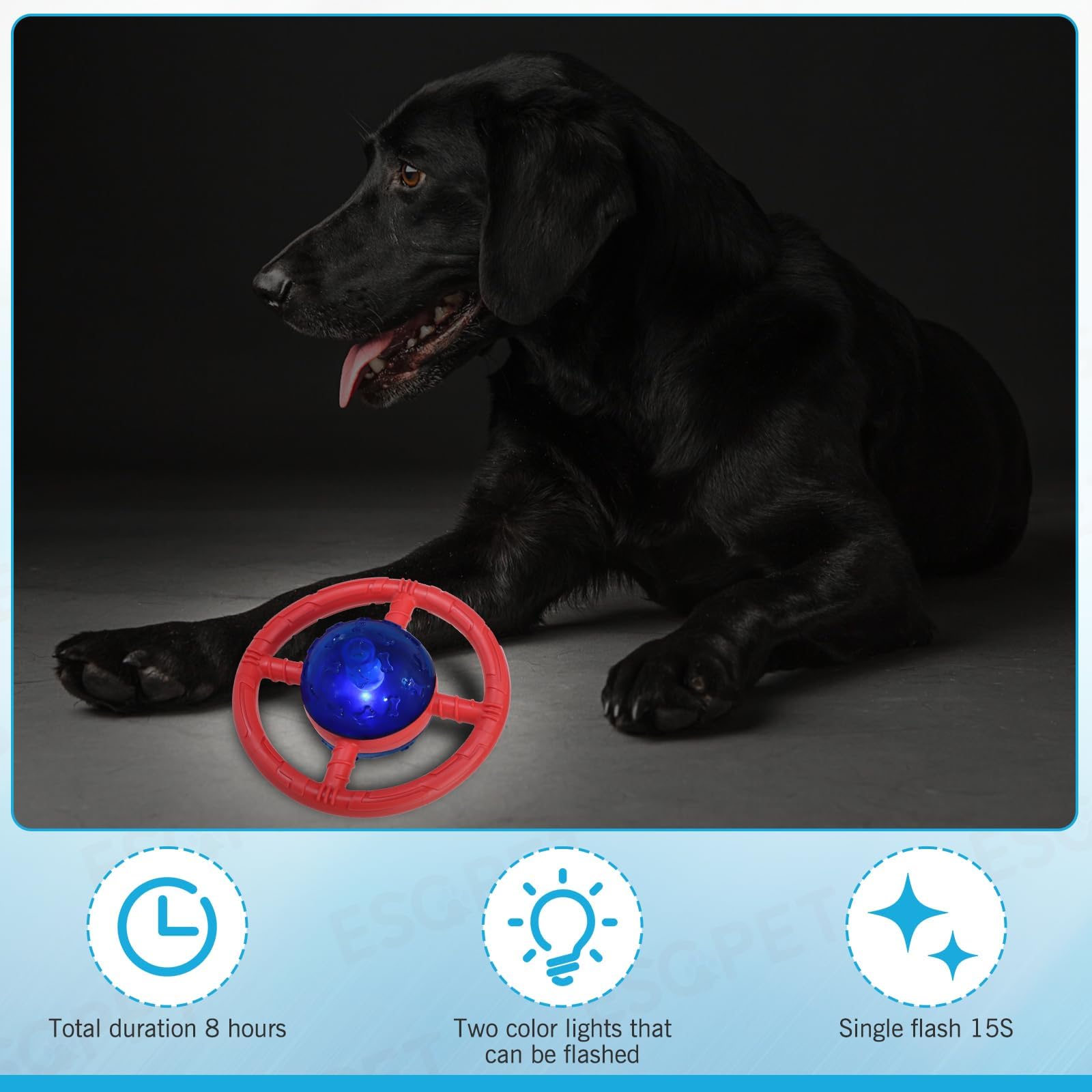 ESGPET jouet-chien-durable, conçu pour résister aux morsures et à l’utilisation active.