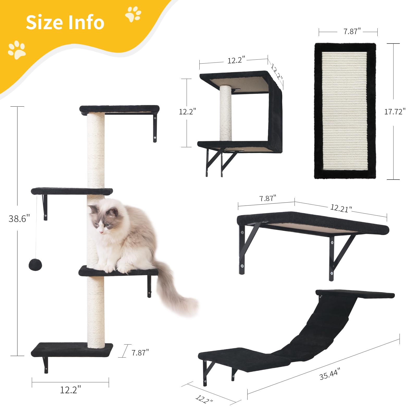 ESOTTE marches-chat-mural : accès confortable vers des zones surélevées.