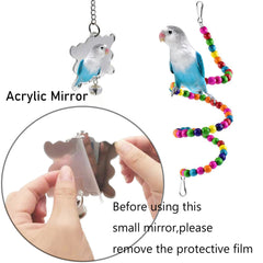 Échelle tournante ESRISE pour oiseaux, encourage l’exercice et l’exploration.