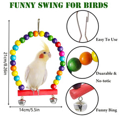 ESRISE cloche suspendue 1, attire l’attention et invite au jeu chez l’oiseau