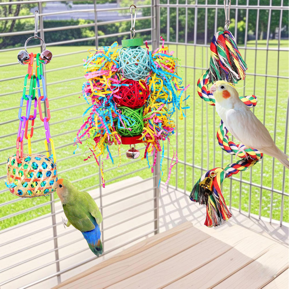 Papier coloré crissants ESRISE, enrichment sensoriel pour l’oiseau.