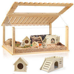 Essenhome cage hamster en acrylique 24 pouces offre une vue claire pour surveiller vos animaux.