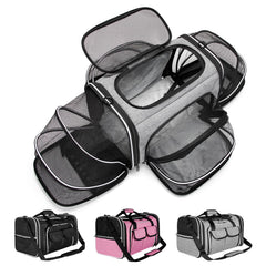 ESTARER sac-transports-animaux-expansion-ventilation: meilleure aération lors des trajets.