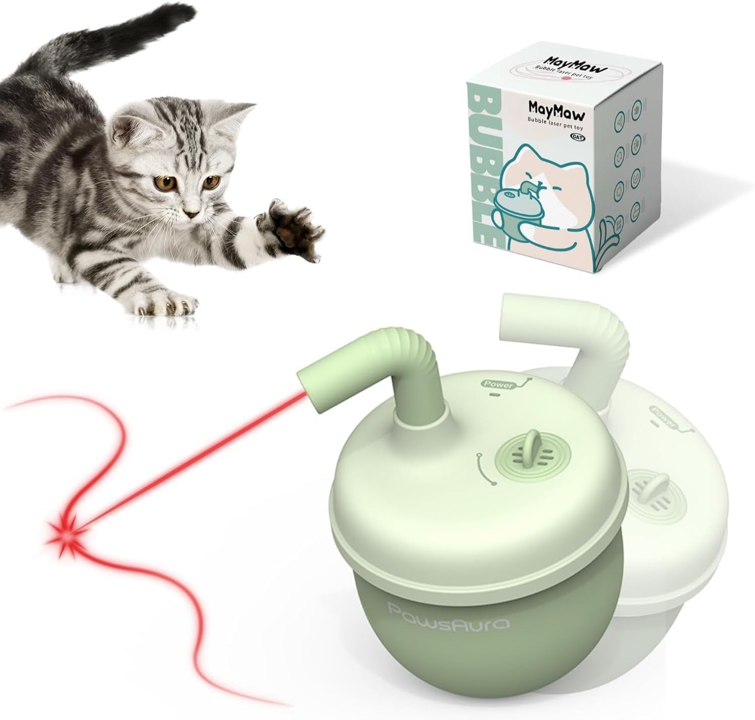 Estbicn laser chat auto-rotation 360 stimule chasse et endurance du chat.
