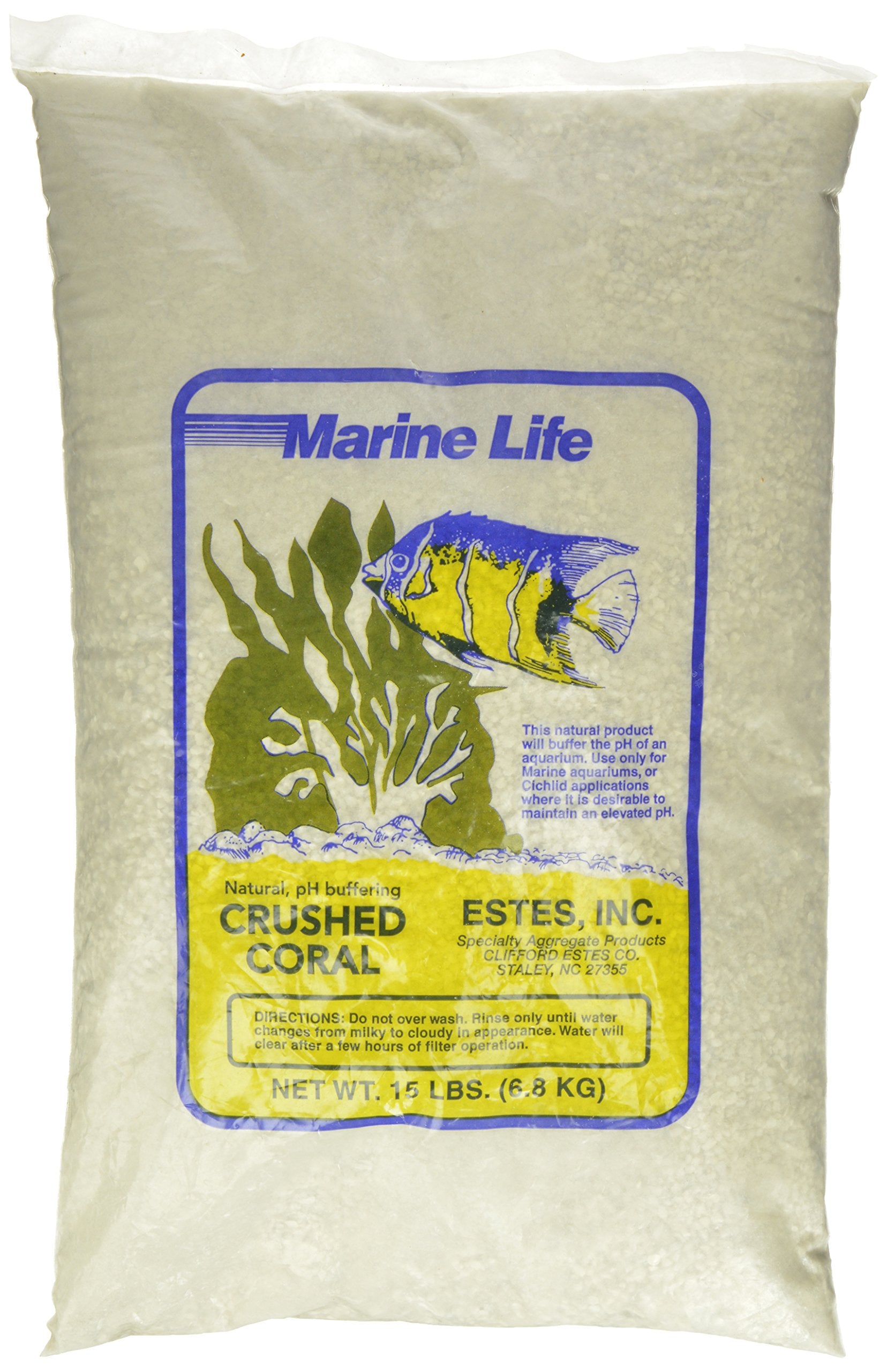 Estes Este Crushed Coral pour Aquarium – emballage visible, substrat sûr et enrichi en minéraux.