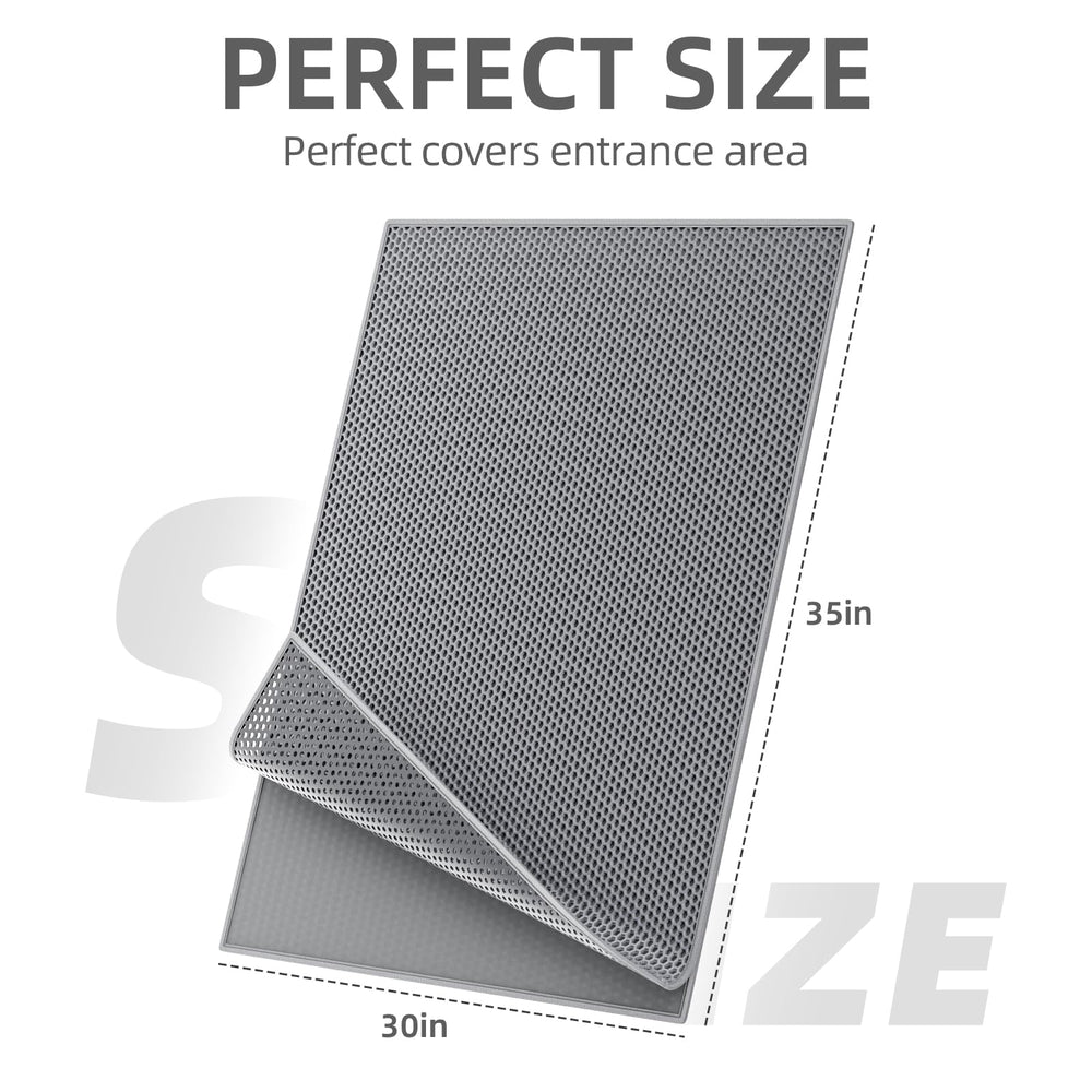 ESTHELLO Tapis litiere chat honeycomb design superieur protege les sols
