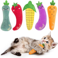 ETEKYER herbe à chat carotte : jouet stimulant pour l'activité et l'excitation naturelle.