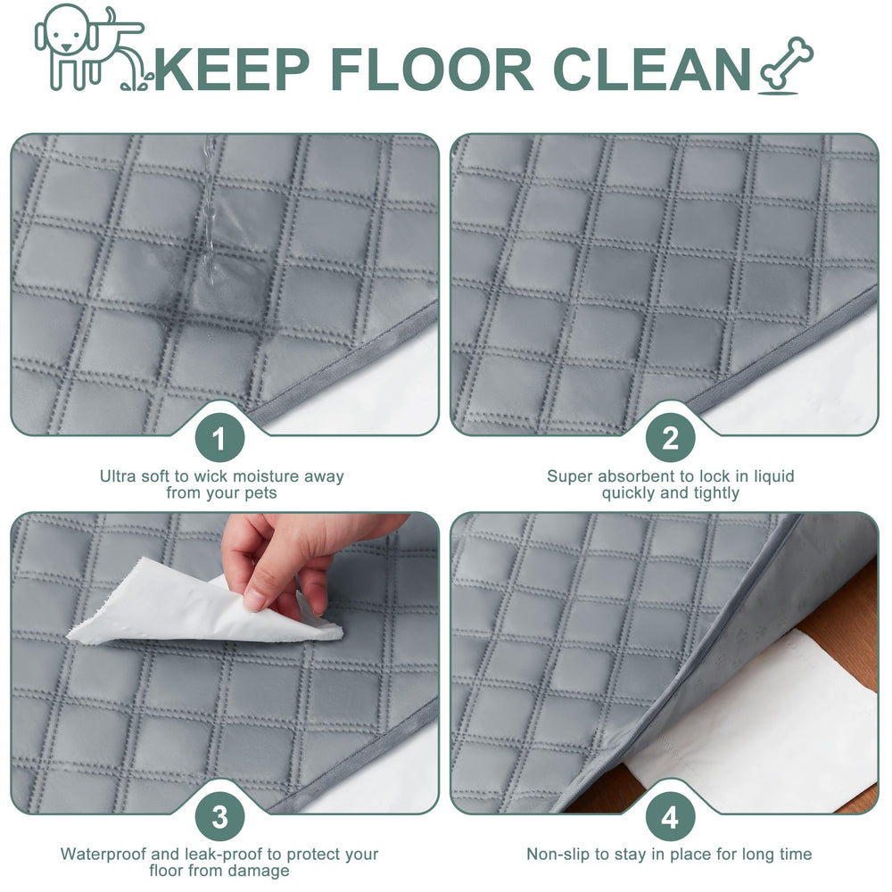 Eterish tapis antidérapant pour chien, protège le sol.
