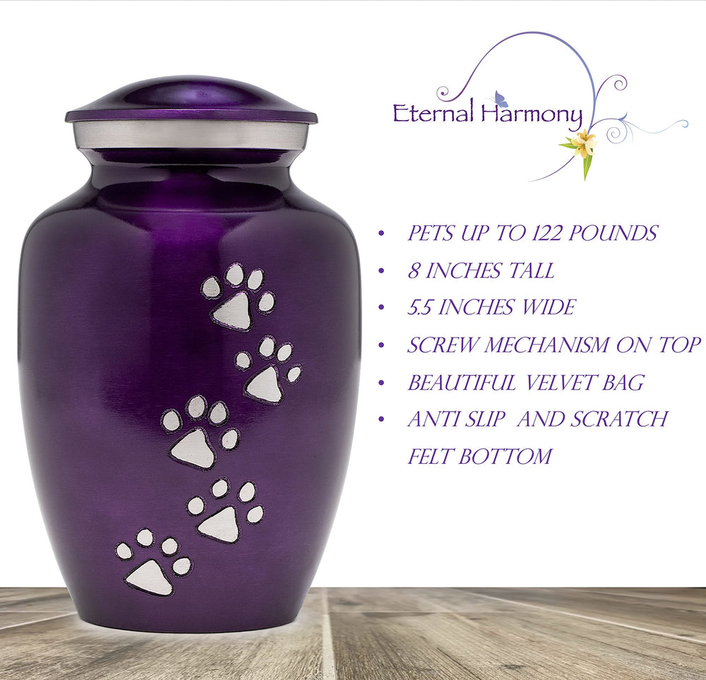 Urne Eternal Harmony couleur violet élégant pour rendre hommage