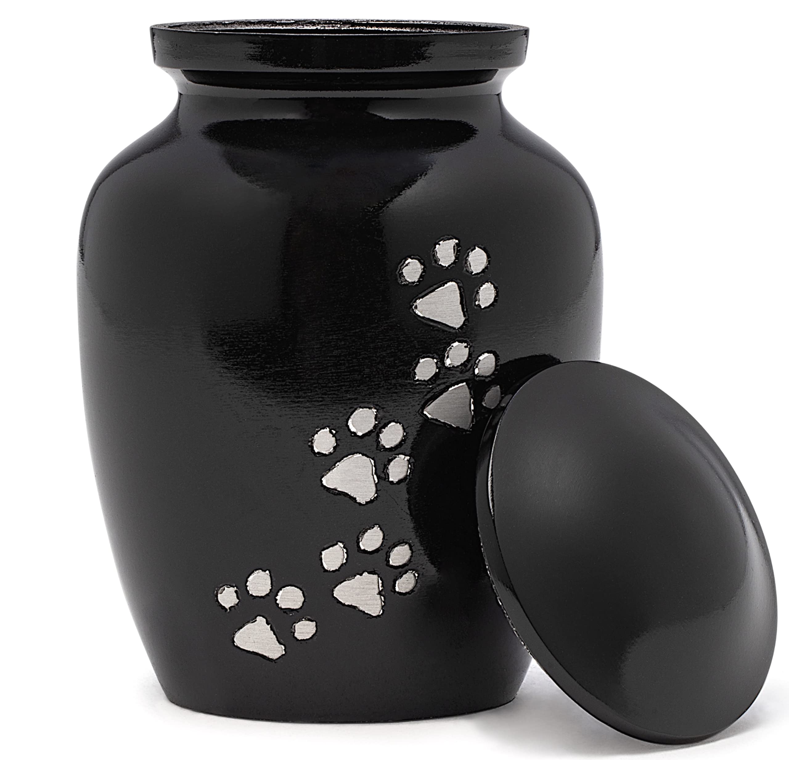 Urne Eternal Harmony pour animaux noir moyen, élégante et durable pour honorer votre compagnon.
