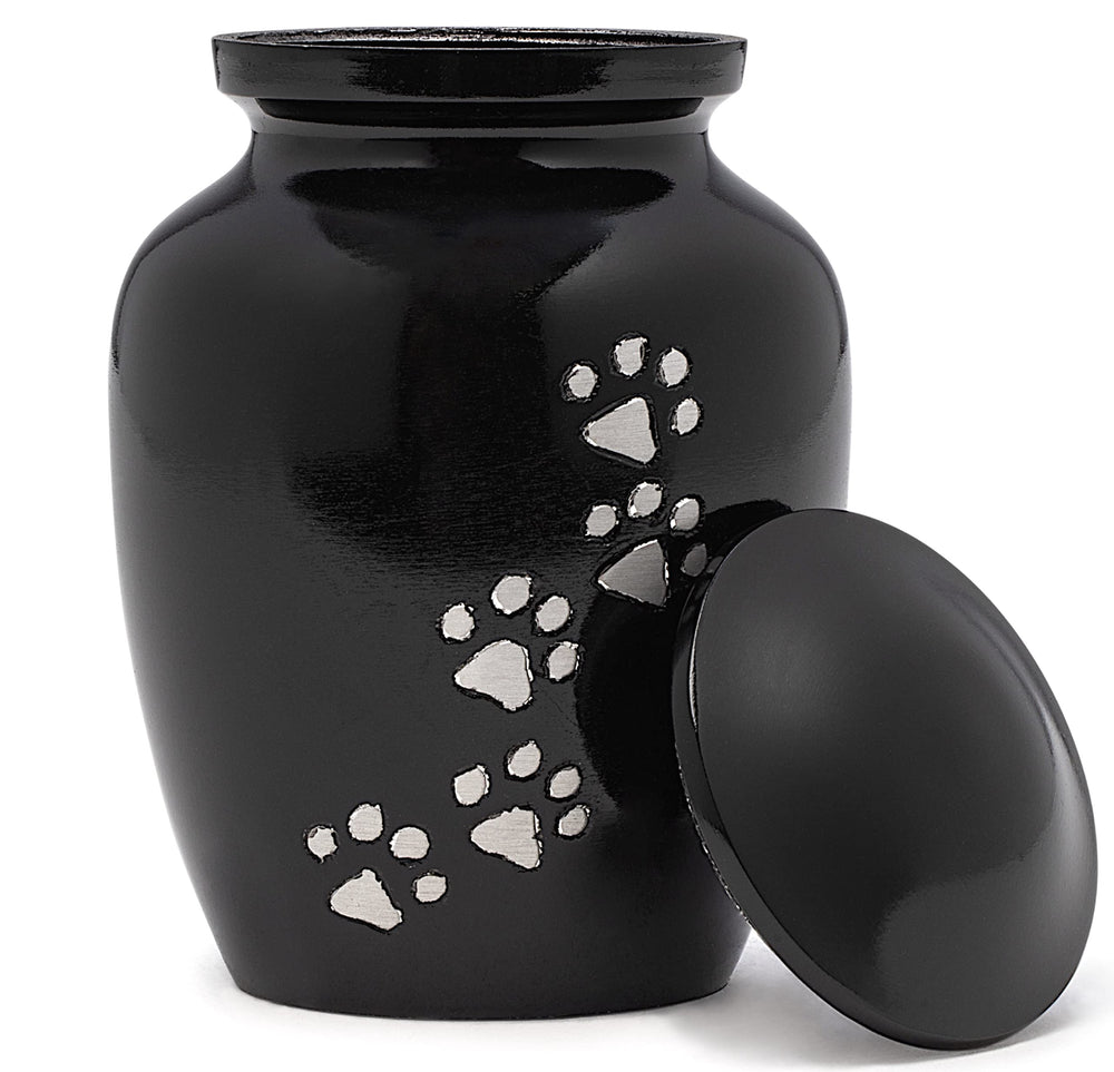 Urne Eternal Harmony pour animaux noir moyen, élégante et durable pour honorer votre compagnon.