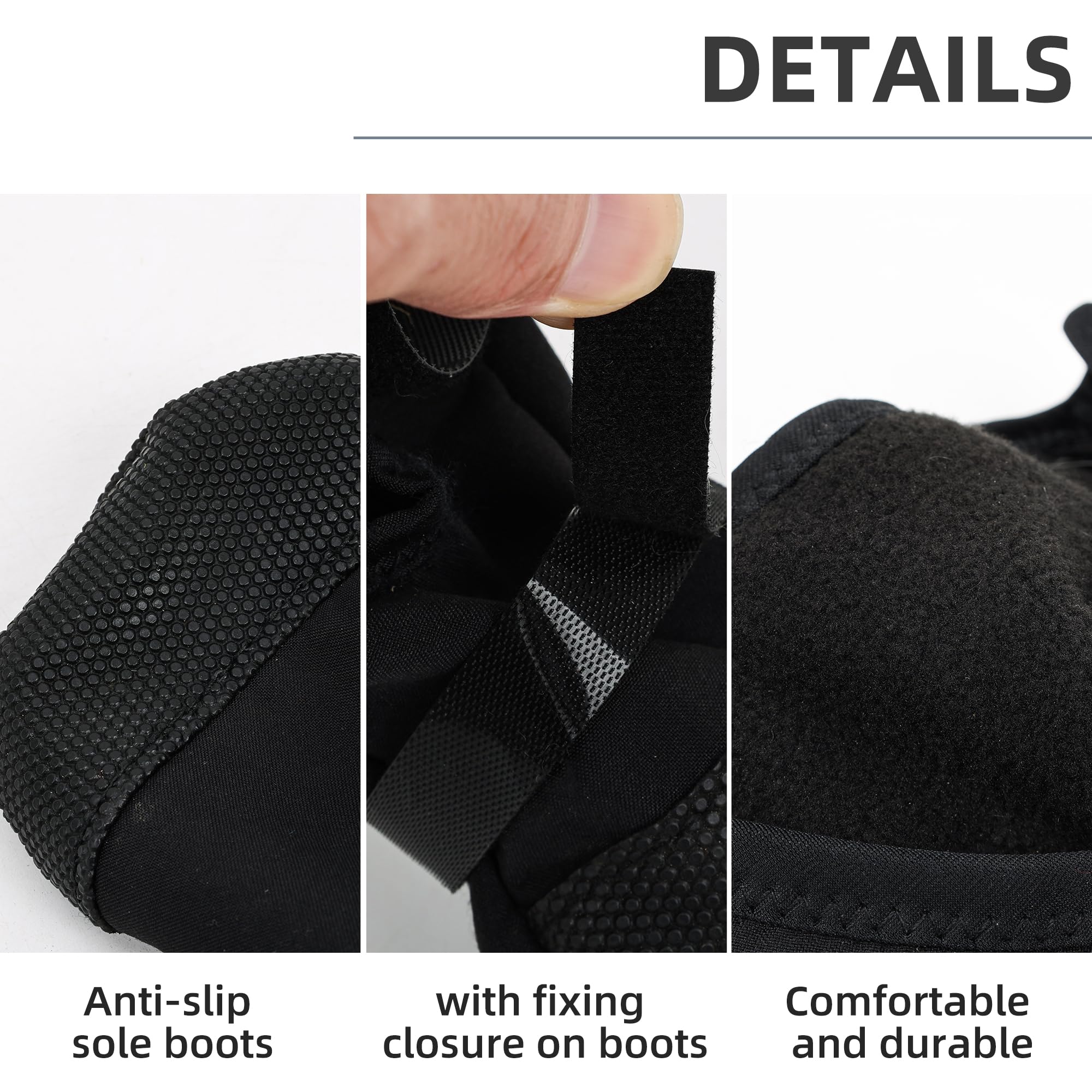 ETIAL botte patte chien fermeture-magic: enfilage rapide et maintien sûr durant l'activité.