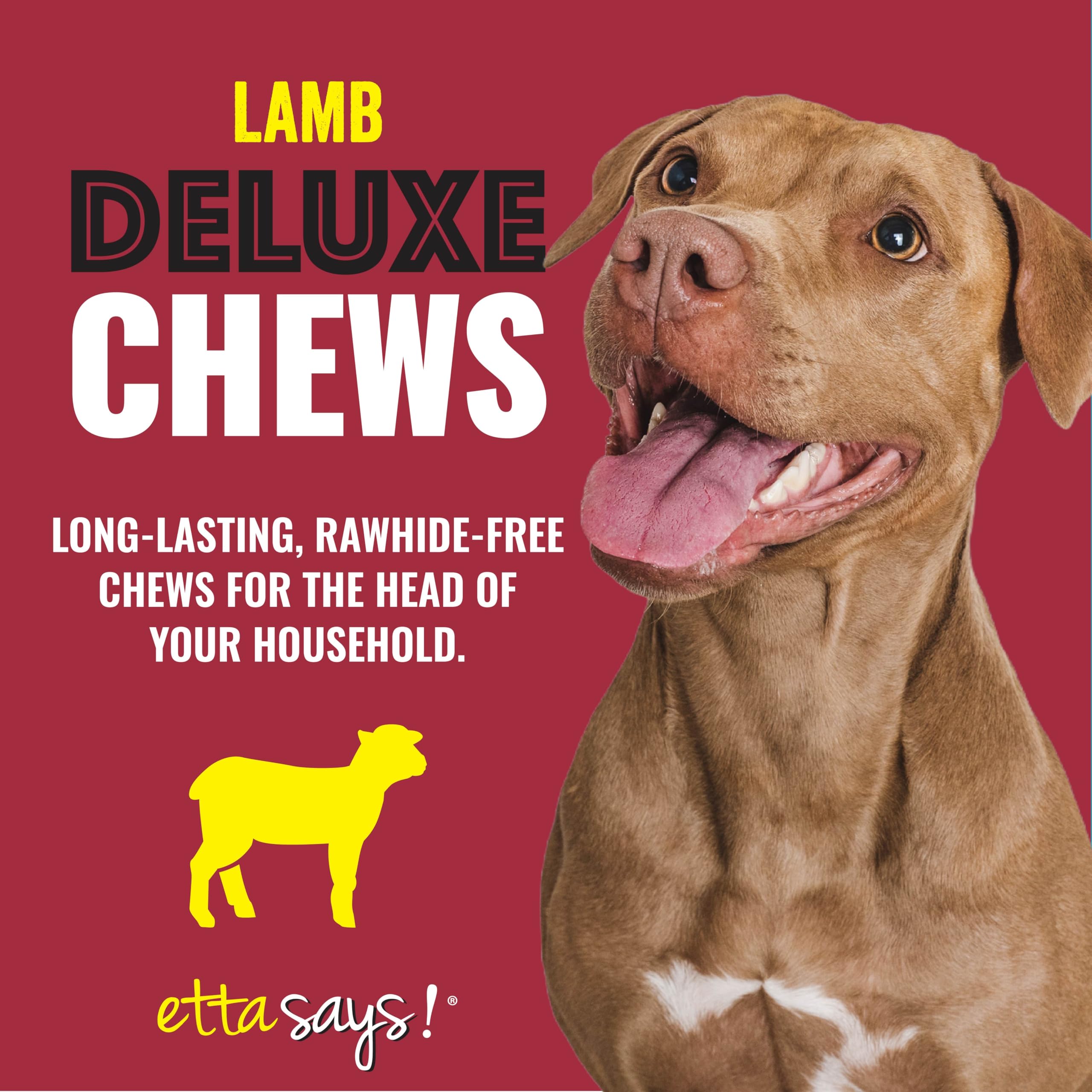 etta says! deluxe lamb - Texture ferme pour chiens actifs