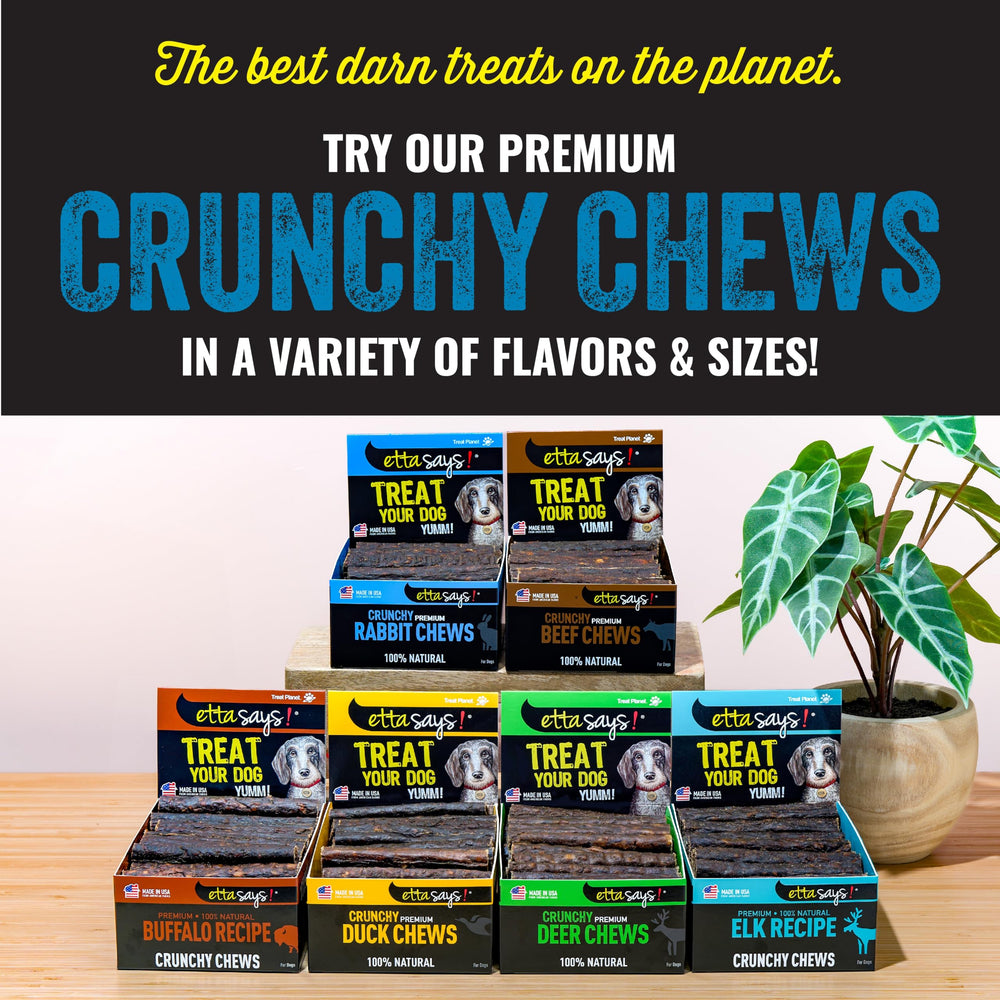 etta says! fabriqué aux États‑Unis, friandise naturelle pour chiens, ingrédients américains.