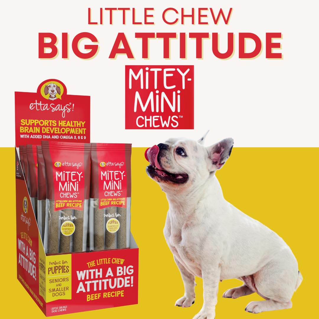 etta says! Mitey Mini Chews – texture molle – facilite la mastication pendant les sessions d’entraînement