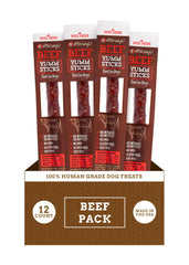 etta says! Yumm Sticks au boeuf, jerky naturel pour récompenser votre chien.