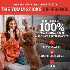 etta says Yumm Sticks emballés individuellement pour conserver la fraicheur