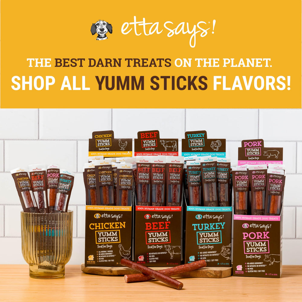 Sans additifs: etta says! Yumm Sticks poulet pour chien