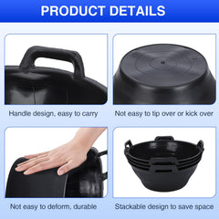 EUBUY pan caoutchouc, fond 25 cm — stabilité et profondeur pour éviter les débordements.