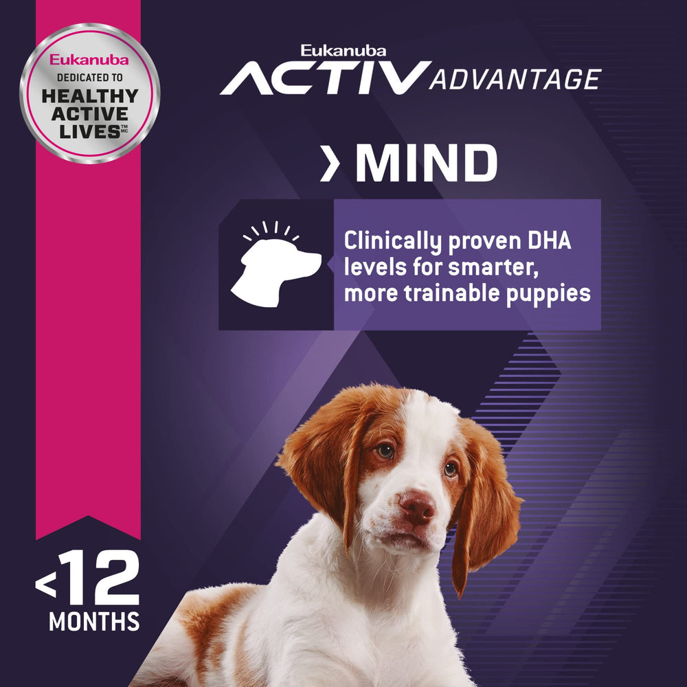 Eukanuba Puppy Medium Breed, énergie concentrée grâce aux graisses et glucides adaptés.