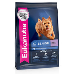 Eukanuba Senior Small Breed – croquettes forme en S, soutiennent l'énergie quotidienne.